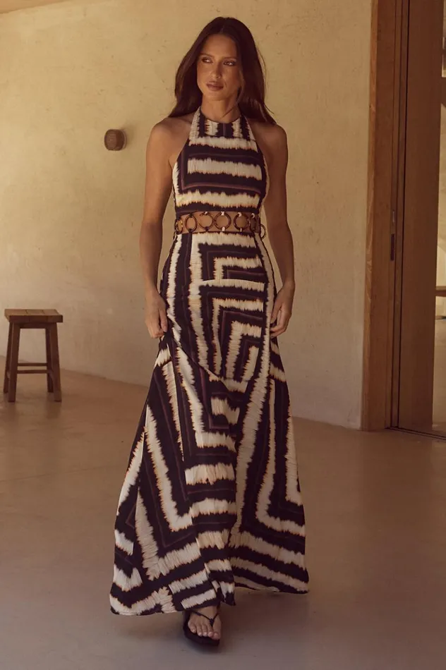 Women Maxi Dresses Runaway The Label NORIA MAXI DRESS Noria Print