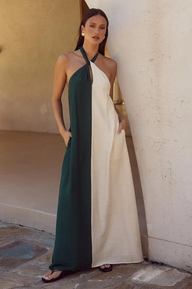 Women Maxi Dresses Runaway The Label RIVIERA MAXI DRESS Emeraldsand