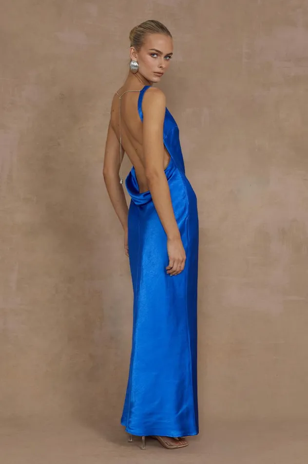 Women Maxi Dresses Runaway The Label SAMSARA DRESS Royal