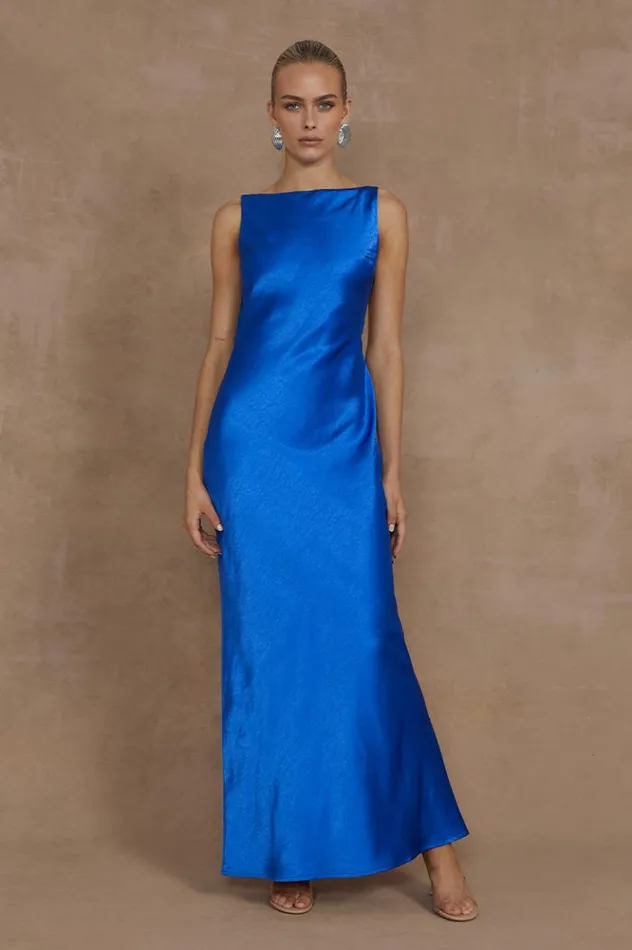 Women Maxi Dresses Runaway The Label SAMSARA DRESS Royal