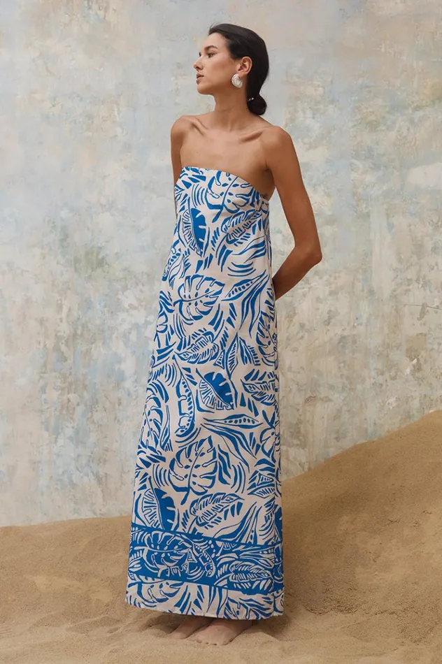 Women Maxi Dresses Runaway The Label SANTINO MAXI DRESS Santino Print