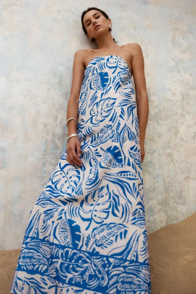 Women Maxi Dresses Runaway The Label SANTINO MAXI DRESS Santino Print