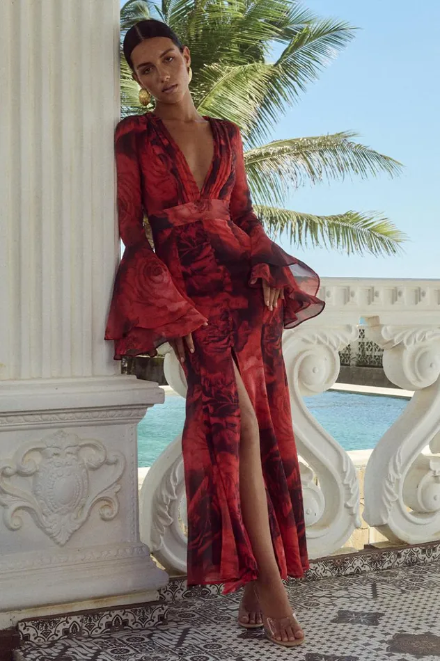 Women Maxi Dresses Runaway The Label SARI MAXI DRESS Giovana Print