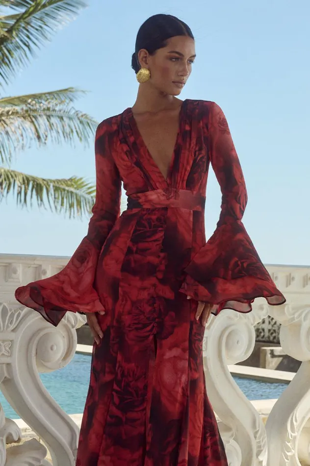 Women Maxi Dresses Runaway The Label SARI MAXI DRESS Giovana Print