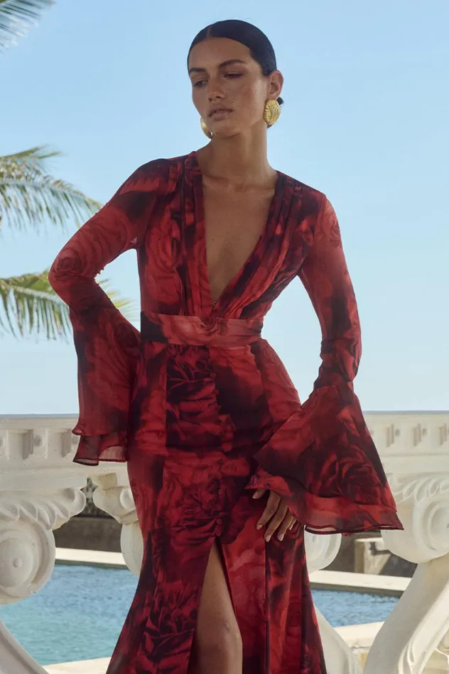 Women Maxi Dresses Runaway The Label SARI MAXI DRESS Giovana Print