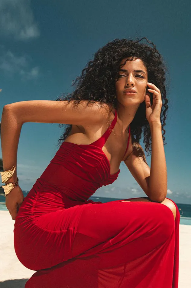 Women Maxi Dresses Runaway The Label TALLULA MAXI DRESS Cherry