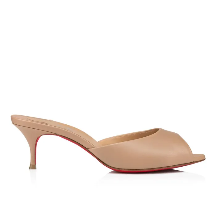 Women Me Dolly 55 Mm Mules 8211 Nappa Leather 8211 Nude Nude Christian Louboutin Mules