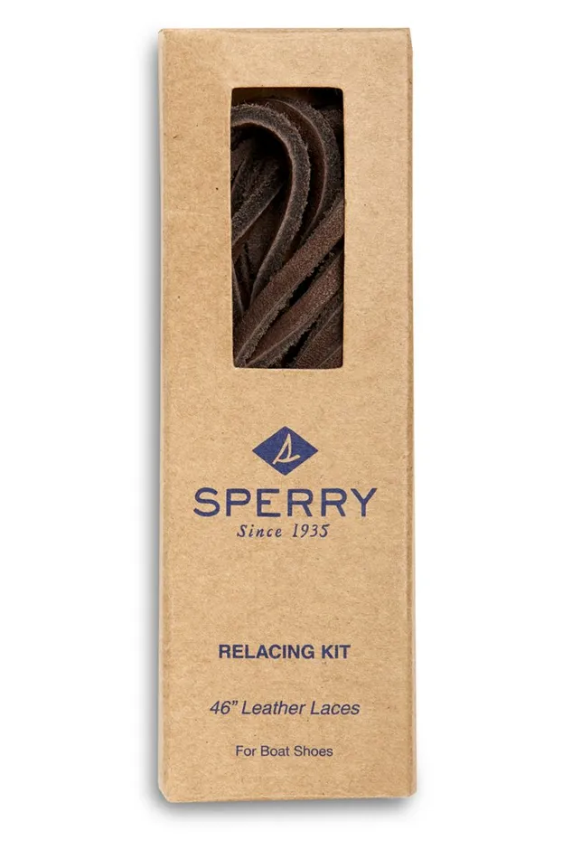 WomenMen Lace Kit With Needle Badger Brown Sperry Shoe Care and Laces