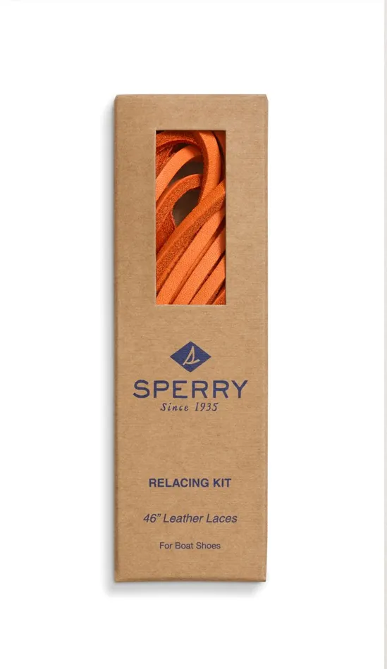 WomenMen Lace Kit With Needle Orange Peel Sperry Shoe Care and Laces