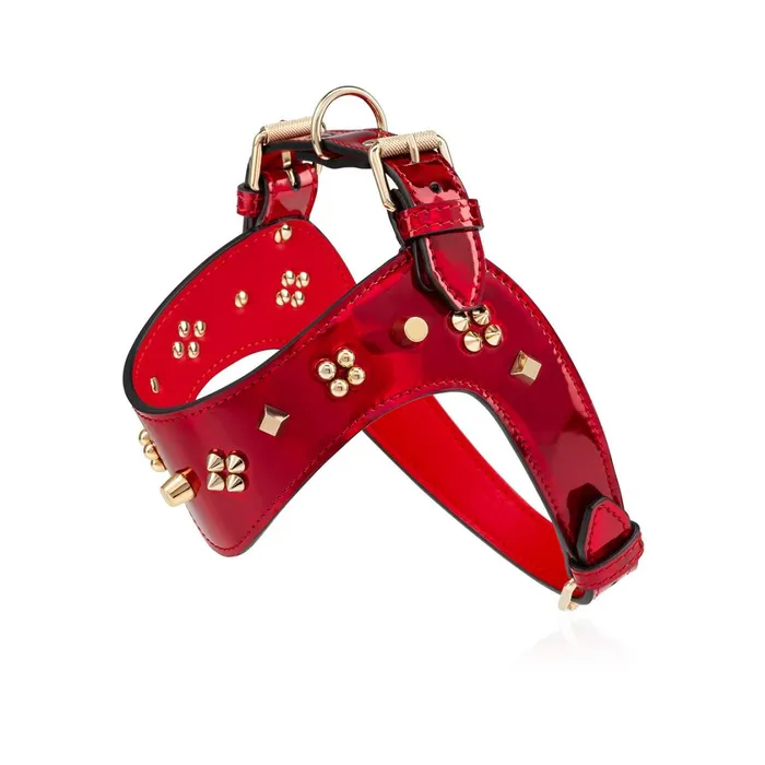 WomenMen Loubiharness S Pet Harness 8211 Patent Calf Psychic And Spikes Carasky 8211 Loubi Red Christian Louboutin Pet Accessories WomenMen Loubiharness S Pet Harness 8211 Patent Calf Psychic And Spikes Carasky 8211 Loubi Red Christian Louboutin Pet Accessories