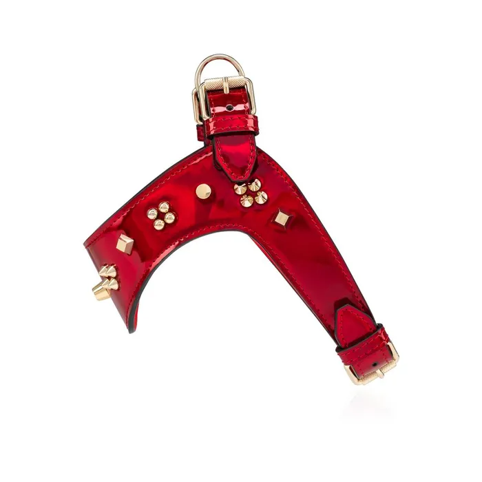WomenMen Loubiharness S Pet Harness 8211 Patent Calf Psychic And Spikes Carasky 8211 Loubi Red Christian Louboutin Pet Accessories WomenMen Loubiharness S Pet Harness 8211 Patent Calf Psychic And Spikes Carasky 8211 Loubi Red Christian Louboutin Pet Accessories