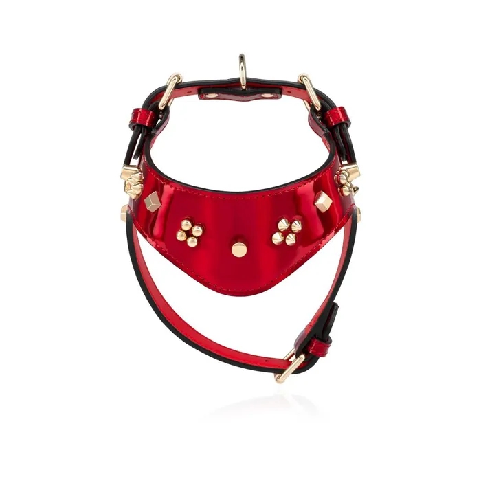 WomenMen Loubiharness S Pet Harness 8211 Patent Calf Psychic And Spikes Carasky 8211 Loubi Red Christian Louboutin Pet Accessories WomenMen Loubiharness S Pet Harness 8211 Patent Calf Psychic And Spikes Carasky 8211 Loubi Red Christian Louboutin Pet Accessories
