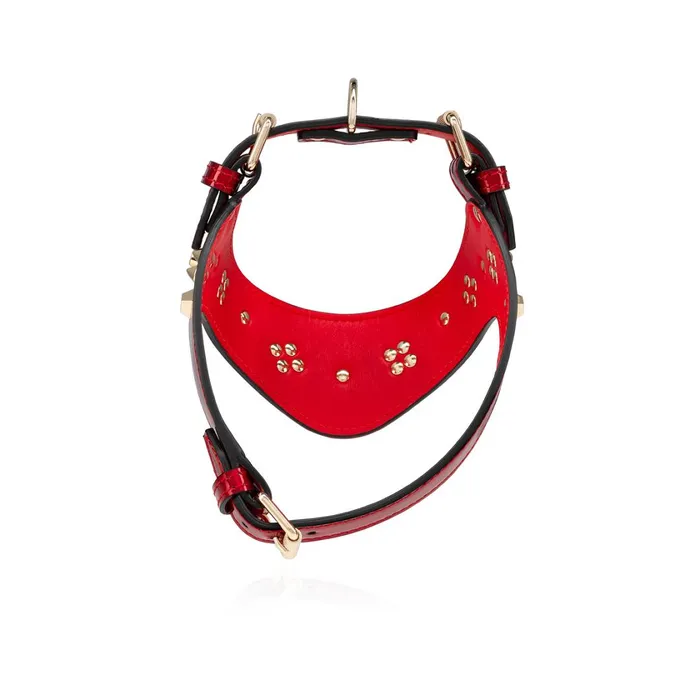 WomenMen Loubiharness S Pet Harness 8211 Patent Calf Psychic And Spikes Carasky 8211 Loubi Red Christian Louboutin Pet Accessories WomenMen Loubiharness S Pet Harness 8211 Patent Calf Psychic And Spikes Carasky 8211 Loubi Red Christian Louboutin Pet Accessories