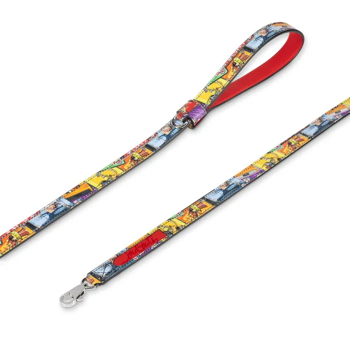 WomenMen Loubileash M Pet Leash 8211 Canva Happy Loubies Print And Rubber 8211 Multicolor Multicolor Christian Louboutin Pet Accessories WomenMen Loubileash M Pet Leash 8211 Canva Happy Loubies Print And Rubber 8211 Multicolor Multicolor Christian Louboutin Pet Accessories