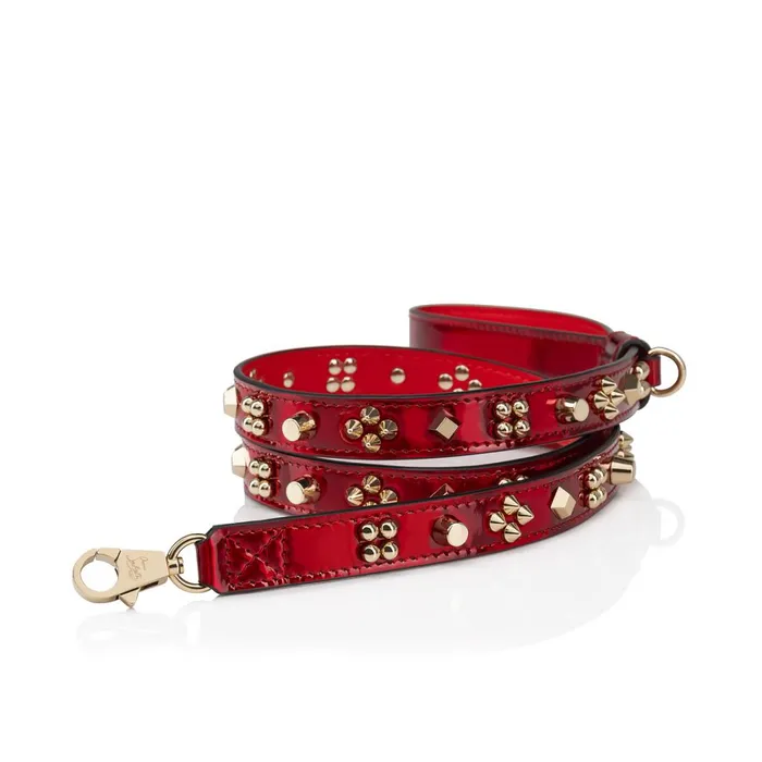 WomenMen Loubileash M Pet Leash 8211 Patent Calf Psychic And Spikes Carasky 8211 Loubi Red Christian Louboutin Pet Accessories WomenMen Loubileash M Pet Leash 8211 Patent Calf Psychic And Spikes Carasky 8211 Loubi Red Christian Louboutin Pet Accessories