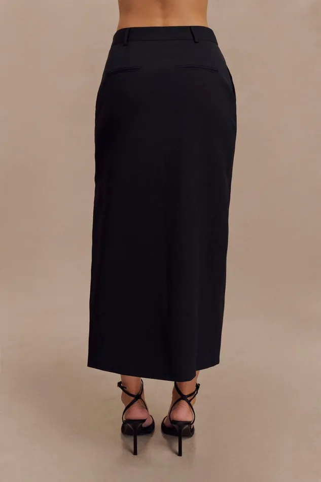 Women Meshki Bottoms Ambrose Midi Skirt 8211 Black