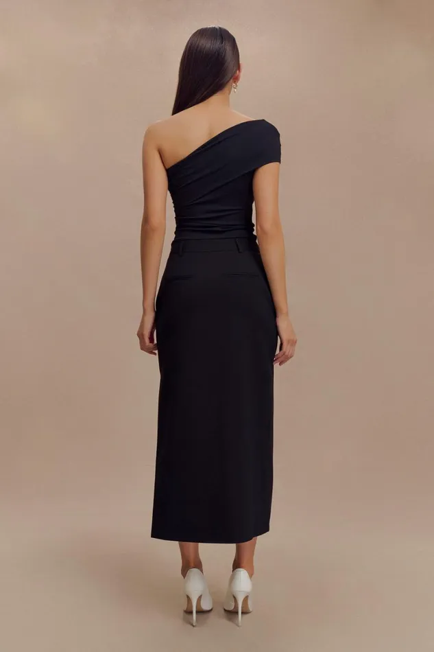 Women Meshki Bottoms Ambrose Midi Skirt 8211 Black