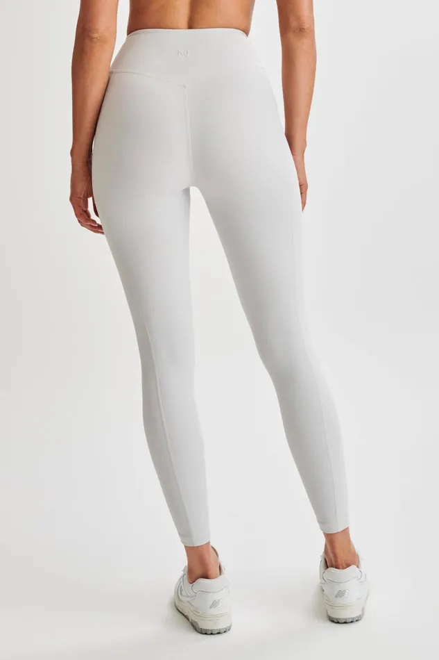 Women Meshki Bottoms Briar V Back Leggings With Pockets 8211 Ice Grey