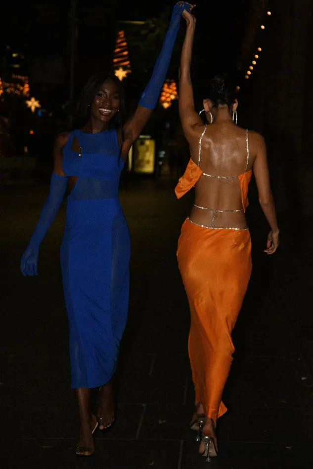 Women Meshki Bottoms Dayana Diamante Maxi Skirt 8211 Mandarin Women Meshki Bottoms Dayana Diamante Maxi Skirt 8211 Mandarin