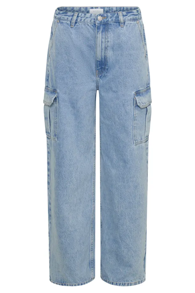 Women Meshki Bottoms Jagger Mid Rise Oversized Denim Jean 8211 Mid Blue