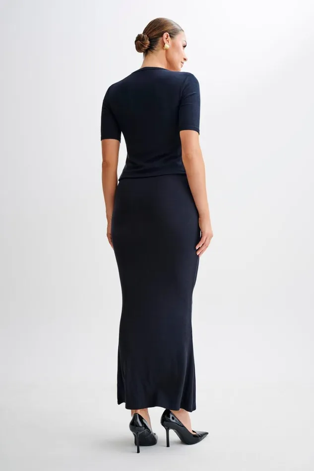 Women Meshki Bottoms Jonah Modal Maxi Skirt 8211 Black