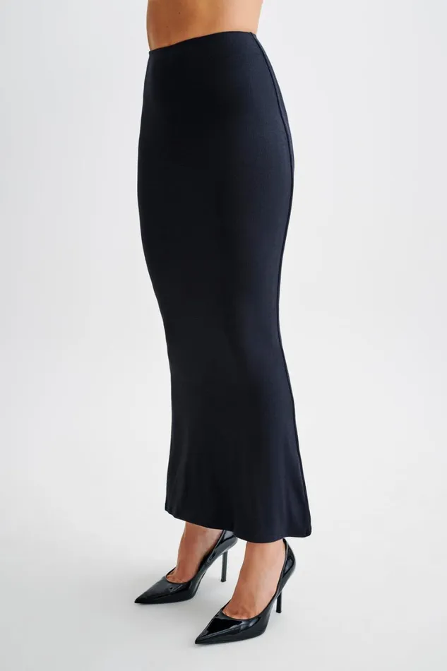 Women Meshki Bottoms Jonah Modal Maxi Skirt 8211 Black
