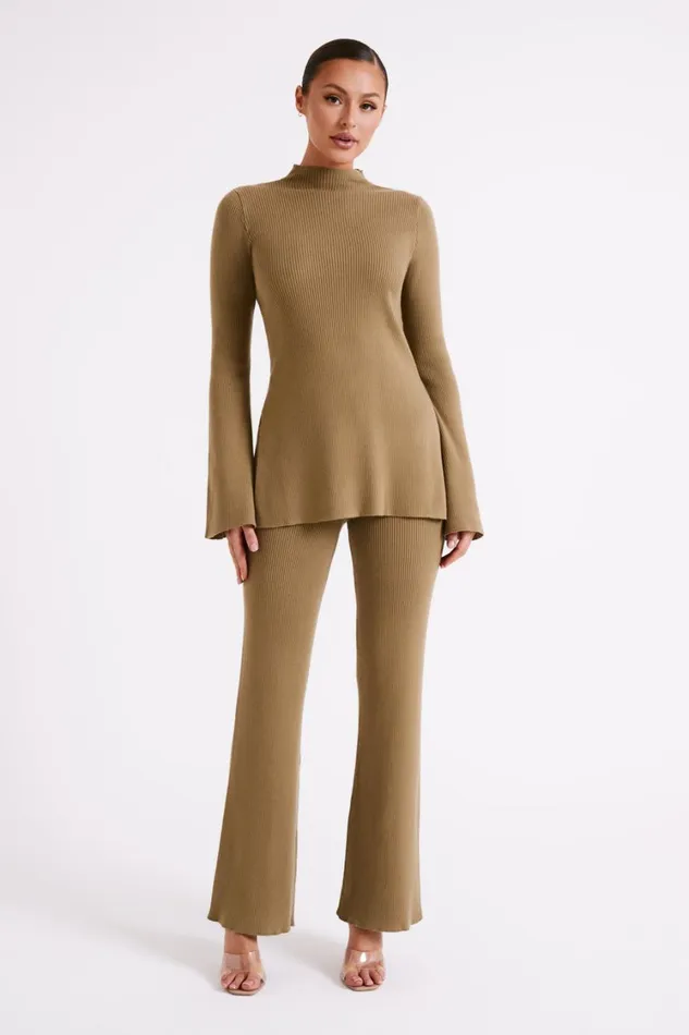 Women Meshki Bottoms Jovie Knit Pants 8211 Olive