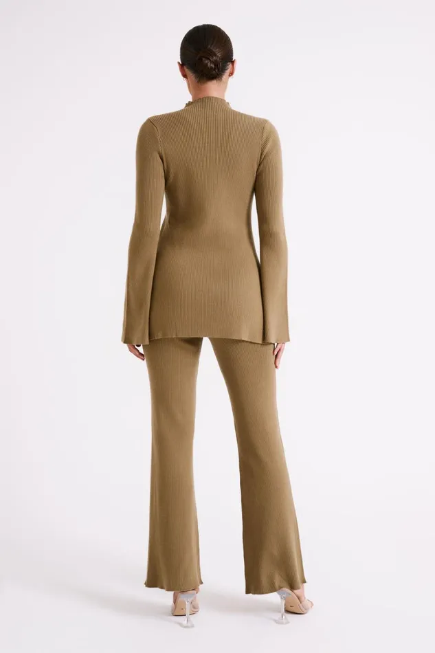 Women Meshki Bottoms Jovie Knit Pants 8211 Olive Women Meshki Bottoms Jovie Knit Pants 8211 Olive