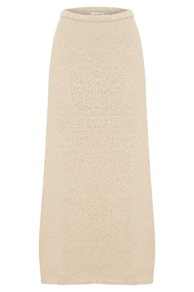 Women Meshki Bottoms Moira Boucle Maxi Skirt 8211 Wheat