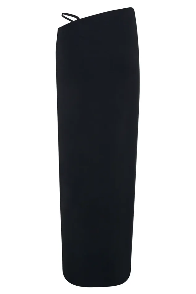 Women Meshki Bottoms Natalia Modal Buckle Maxi Skirt 8211 Black