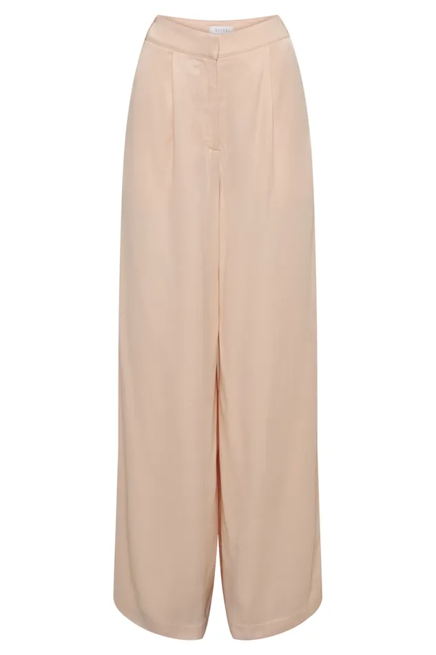 Women Meshki Bottoms Nour Satin Wide Leg Pant 8211 Apricot