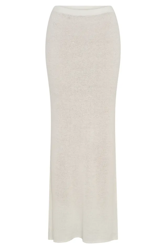Women Meshki Bottoms Phoebe Knit Maxi Skirt 8211 Ivory