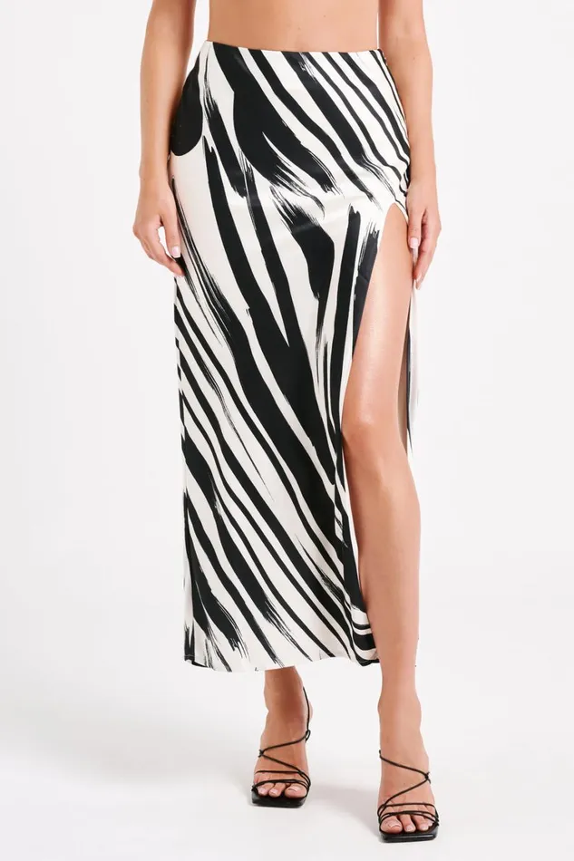 Women Meshki Bottoms Rita Printed Maxi Skirt 8211 Abstract Print