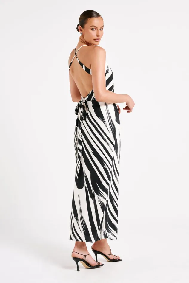 Women Meshki Bottoms Rita Printed Maxi Skirt 8211 Abstract Print