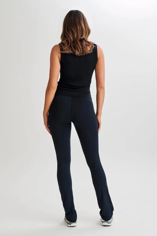 Women Meshki Bottoms Sabrina Modal Straight Leg Pant 8211 Black