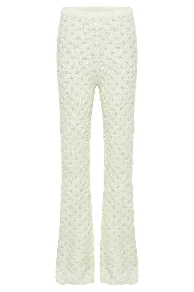 Women Meshki Bottoms Santana Crochet Pants 8211 Ivory