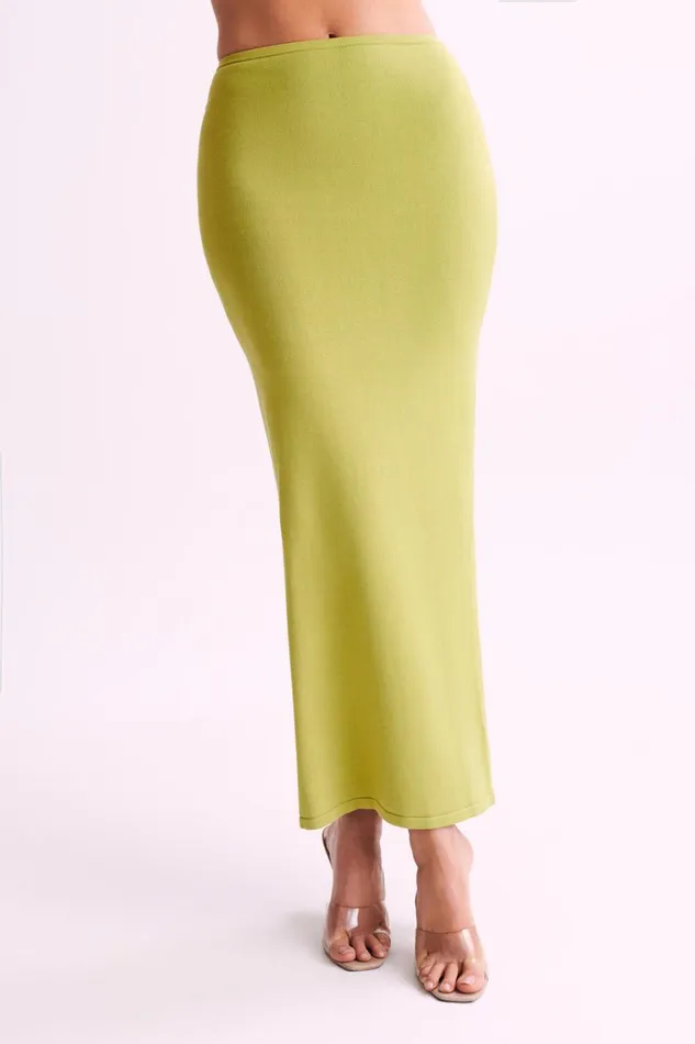 Women Meshki Bottoms Tristan Knit Maxi Skirt 8211 Seafoam Green