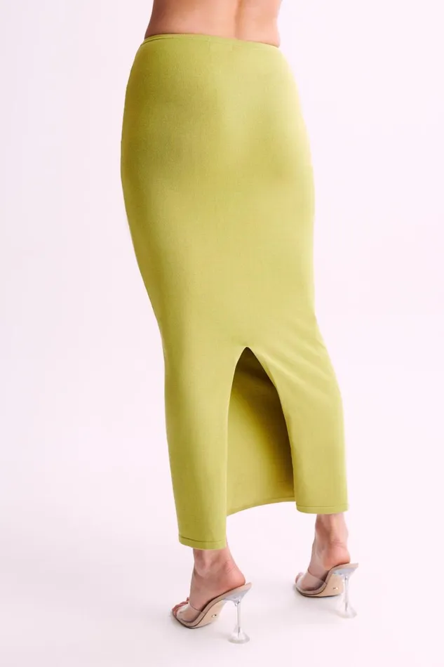 Women Meshki Bottoms Tristan Knit Maxi Skirt 8211 Seafoam Green