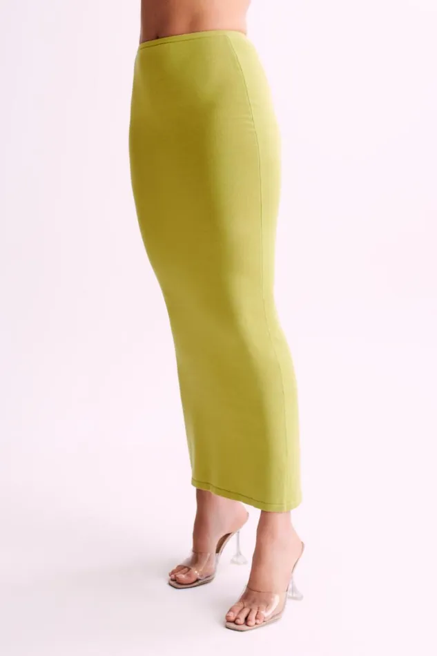 Women Meshki Bottoms Tristan Knit Maxi Skirt 8211 Seafoam Green