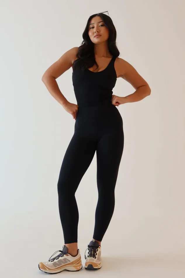 Women Meshki Bottoms Venus V Back Leggings 8211 Black