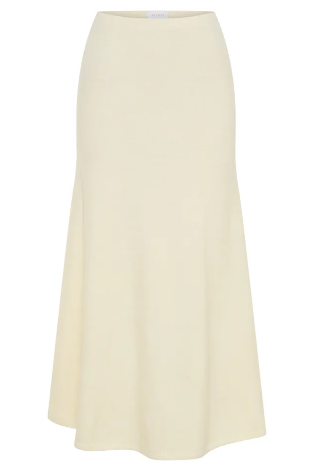 Women Meshki Bottoms Vivica Knit Maxi Skirt 8211 Ivory Marle
