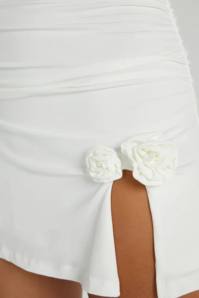 Women Meshki Dresses Adeline Rose Halter Mini Dress 8211 White