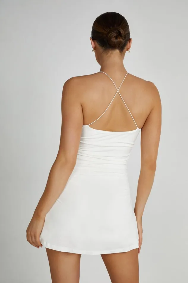 Women Meshki Dresses Adeline Rose Halter Mini Dress 8211 White