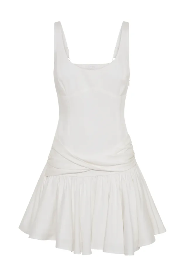 Women Meshki Dresses Alvara Cotton Puffy Mini Dress 8211 White