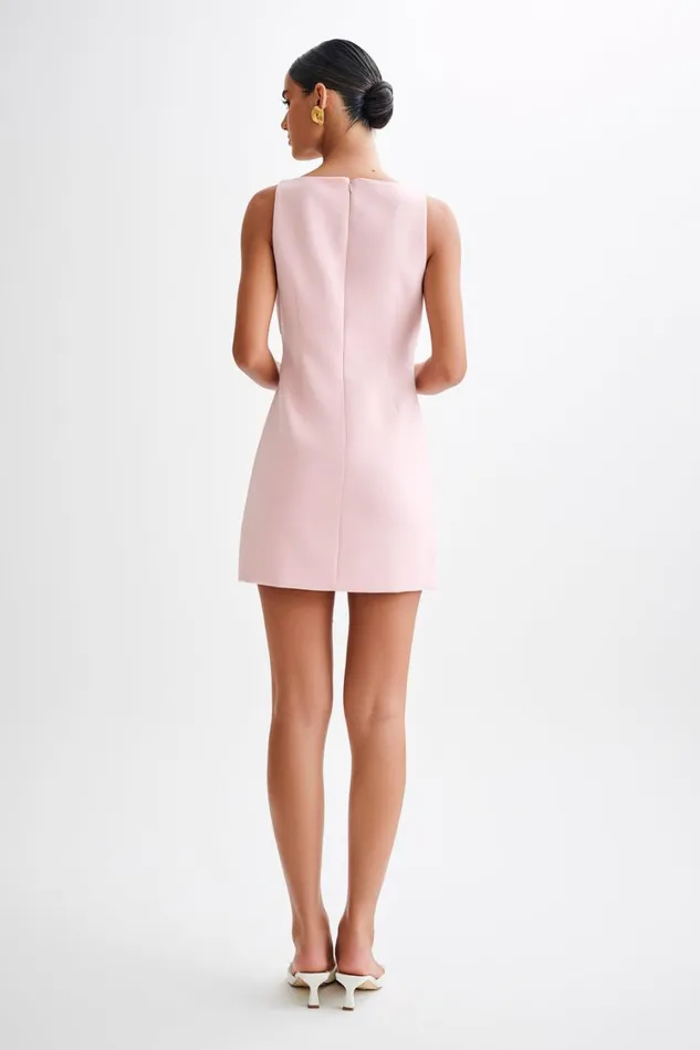 Women Meshki Dresses Angela Suiting Mini Dress 8211 Baby Pink