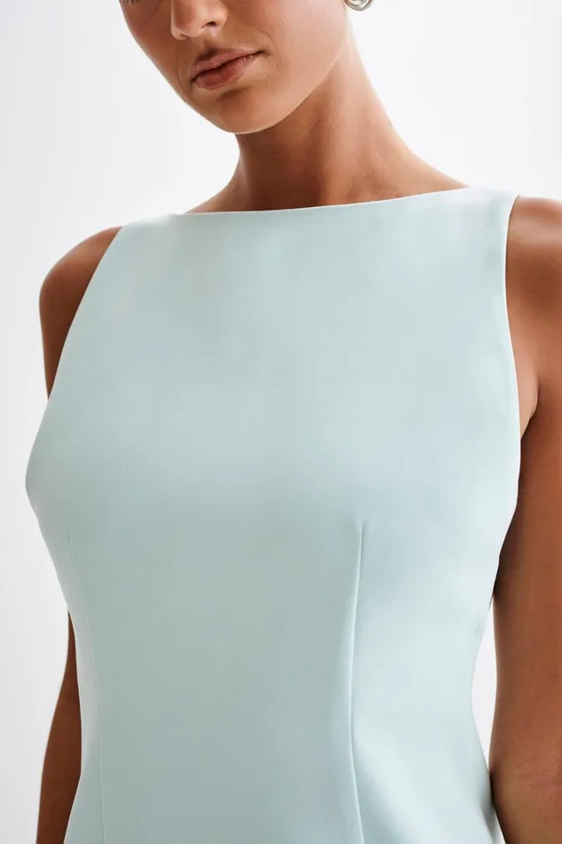 Women Meshki Dresses Angela Suiting Mini Dress 8211 Ice Blue