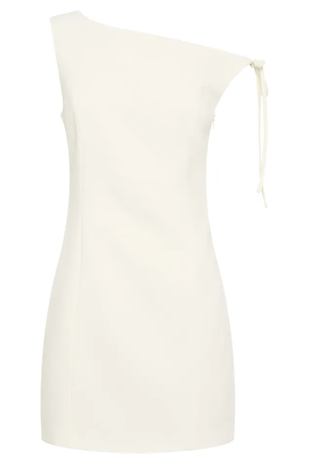 Women Meshki Dresses Baker Suiting Off Shoulder Dress 8211 Ivory