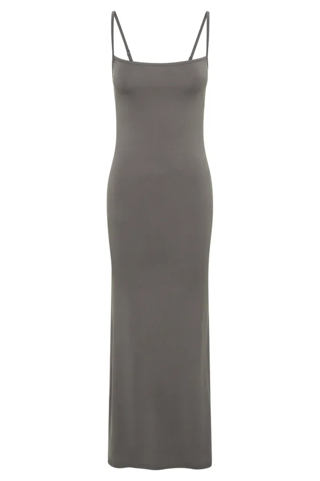 Women Meshki Dresses Cassie Modal Fishtail Maxi Dress 8211 Slate Grey