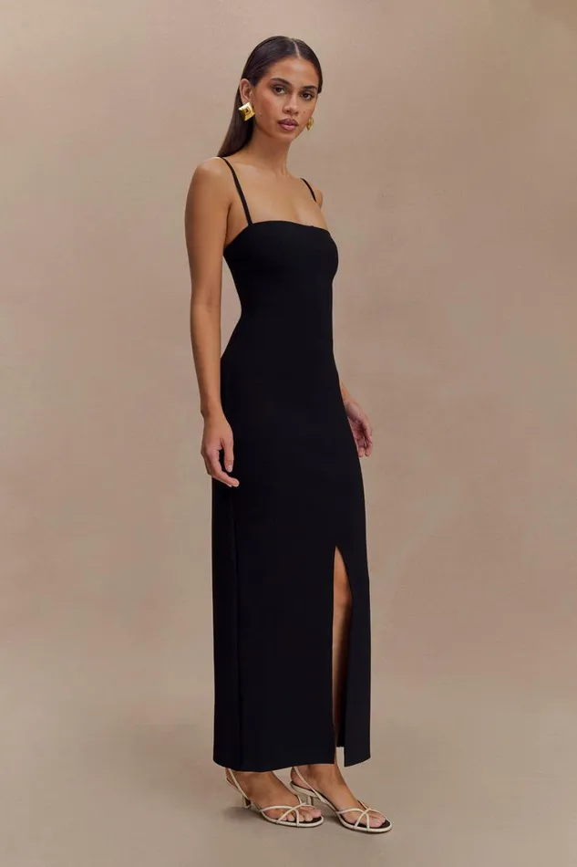 Women Meshki Dresses Delia Crepe Maxi Dress 8211 Black