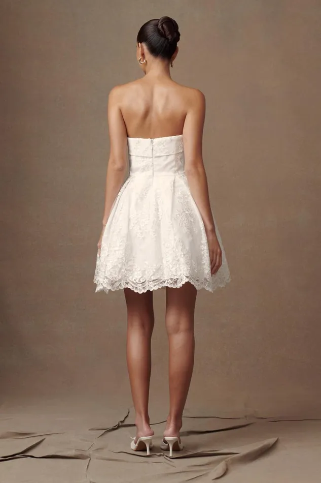 Women Meshki Dresses Eileen Lace Mini Dress 8211 White